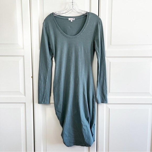 Sundry by Anthropologie | Shirred Mini Dress 3/4 Length Sleeves  Size 1 (Small) - Picture 4 of 7